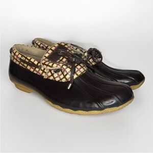 Women’s Sz 9.5 Sperry Top-Sider Wo's Brown Waterproof Rubber Boots